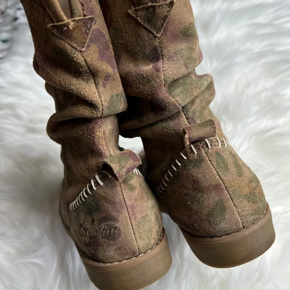 Coolway Brown Floral Suede Ankle Boots - Picture 3 of 8